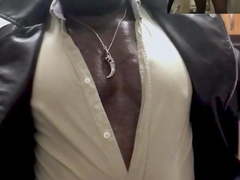 Hot Leather Smoking Daddy Brody in Verbal Show