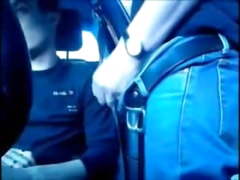 french boy finishing servicing a dad